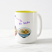 ラーメンおもしろいマグ ツートーンマグカップ (正面右)