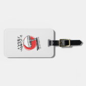 ラーメンおもしろいライフ素朴 ラゲッジタグ (正面横)