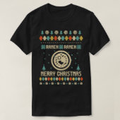 ラーメンおもしろい醜いクリスマスセーターヴィンテージレトロ Tシャツ (デザイン正面)