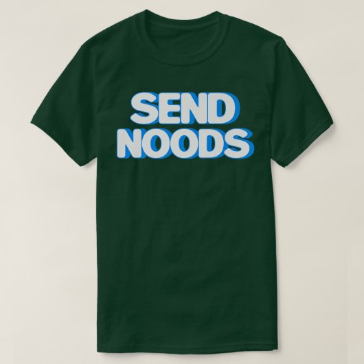 ラーメンおもしろい麺お届け2793 Tシャツ (デザイン正面)