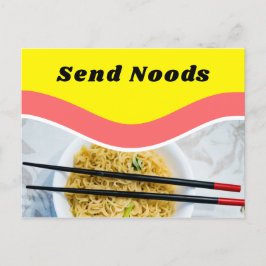 ラーメンおもしろい麺を送るメッセージカスタムメッセージ ポストカード