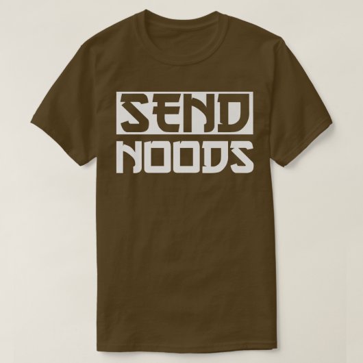 ラーメンおもしろい麺Send Noods2794 Tシャツ (デザイン正面)