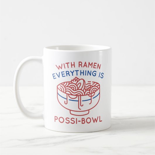 ラーメンがあれば何でもできるボウル コーヒーマグカップ (左)