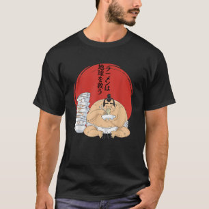 ラーメンが力士のRaを救食べう Tシャツ