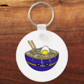 ラーメンが大好き |プおもしろいン キーホルダー (裏面)