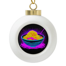 ラーメンが楽しめる美しいネオンボウル