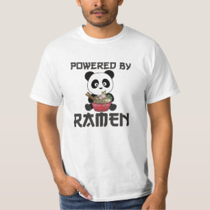 ラーメンさつまみかわいいが生むパンダ Tシャツ
