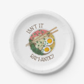 ラーメンじゃない？ロマンチックな日本食 - ラーメン ペーパープレート (正面)