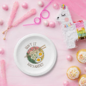 ラーメンってロマンチック！日本の食べ物 ラーメン ペーパープレート (パーティー)