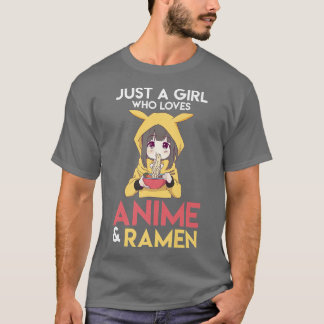 ラーメンとアニメ女の子日本の食Japan 1311 Tシャツ