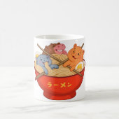 ラーメンとピグミーヒッポ コーヒーマグカップ (中央)
