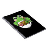 ラーメンと可愛いカエル日本のラーメン中毒 ノートブック (右側)