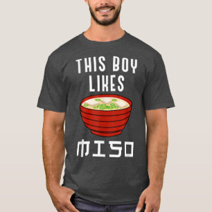 ラーメンと味噌日本の汁食文化 Tシャツ
