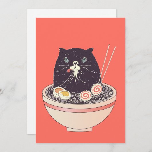ラーメンと黒猫のボウル シーズンカード (正面/裏面)