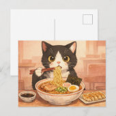 ラーメンねこポストカード ポストカード (正面/裏面)