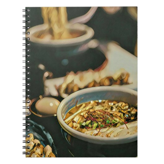ラーメンのアートワーク ノートブック (正面)