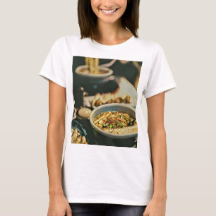 ラーメンのアートワーク Tシャツ