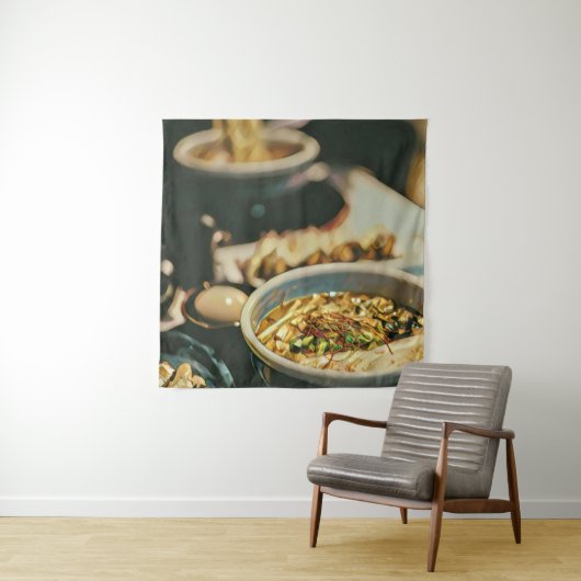 ラーメンのアート作品 タペストリー (インサイチュ)