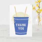 ラーメンのカップ麺カスタム、ありがとう カード (黄色い花)