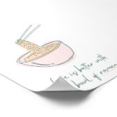 ラーメンのポスターで人生は良い ポスター (角)