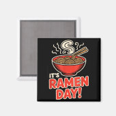 ラーメンの日 アジア料理 麺 スープボウル キュイザン マグネット (正面/裏面)