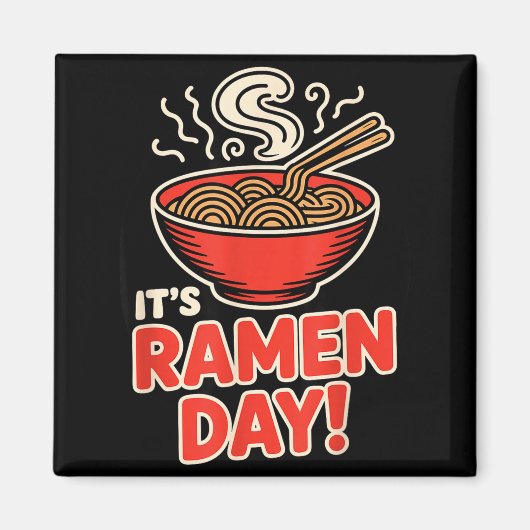 ラーメンの日 アジア料理 麺 スープボウル キュイザン マグネット (正面)