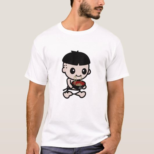 ラーメンの男の子 Tシャツ (正面)