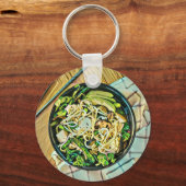 ラーメンの誕生日プレゼント キーホルダー (正面)