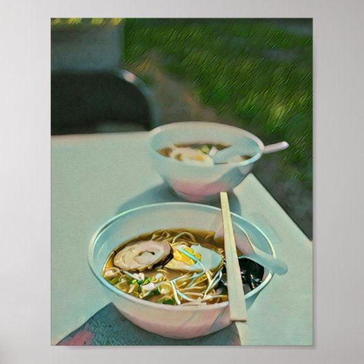 ラーメンの誕生日プレゼント ポスター (正面)