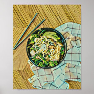 ラーメンの誕生日プレゼント ポスター