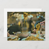 ラーメンの誕生日プレゼント ポストカード (正面/裏面)