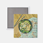 ラーメンの誕生日プレゼント マグネット (正面/裏面)