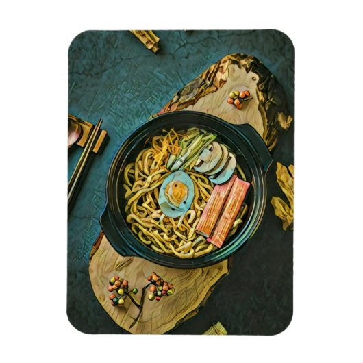 ラーメンの誕生日プレゼント マグネット (縦)