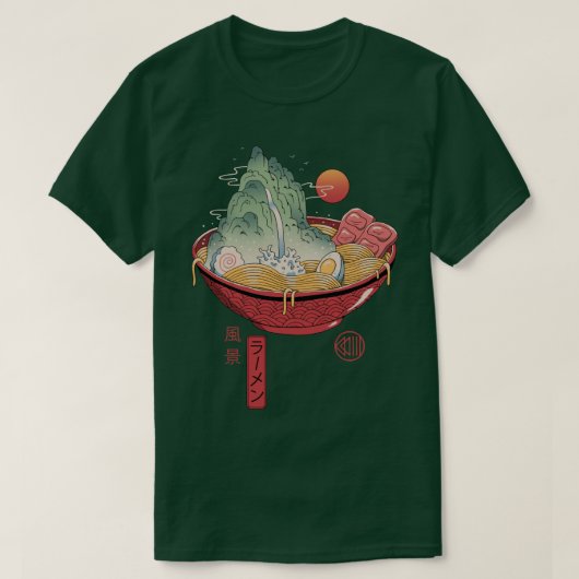 ラーメンの風景 Tシャツ (デザイン正面)