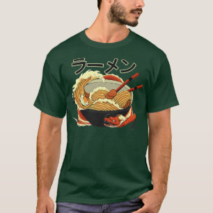 ラーメンひらがなとアジアン・ドラゴンAe Tシャツ