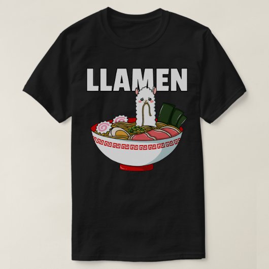 ラーメンらまラーメン日本の丼カップ味噌 Tシャツ (デザイン正面)