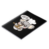 ラーメンを楽しんでかわいいコアラ ノートブック (左側)