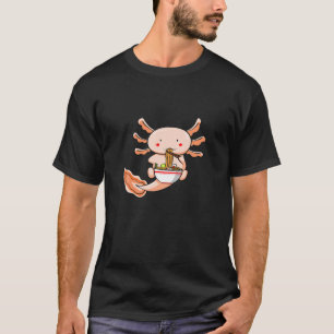 ラーメンアクソロトルかわいいかわいいアニメ日本のオタクRAM Tシャツ