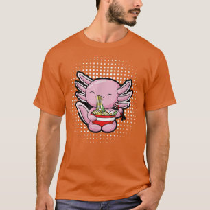 ラーメンアクソロトルかわいいアニメかわいいアクソロトル1134 Tシャツ