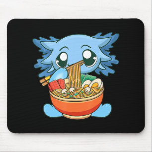 ラーメンアクソロトルかわいいアニメ日本のフードギフトガール マウスパッド