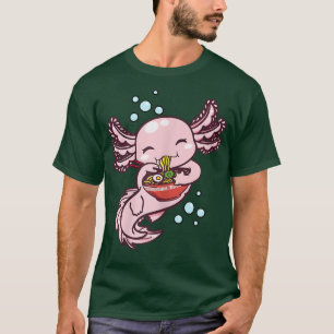 ラーメンアクソロトルかわいいアニメ日本のフードギフトキッズ Tシャツ