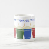 ラーメンカップカスタムパーソナライズされたメッセージ コーヒーマグカップ (中央)