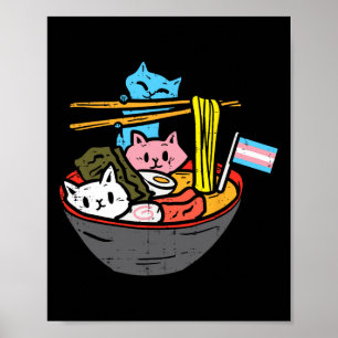 ラーメンキャットトランスジェンダーLgbtトランスプライドヤンパーネーゼN ポスター