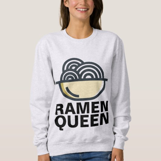 ラーメンクイーンTシャツ スウェットシャツ (正面)