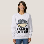 ラーメンクイーンTシャツ スウェットシャツ (正面フル)