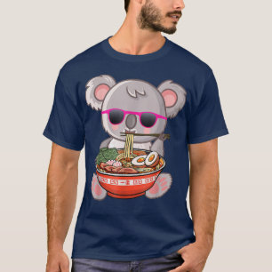 ラーメンコアラ日本のアニメ大宅麺ギフトガール Tシャツ