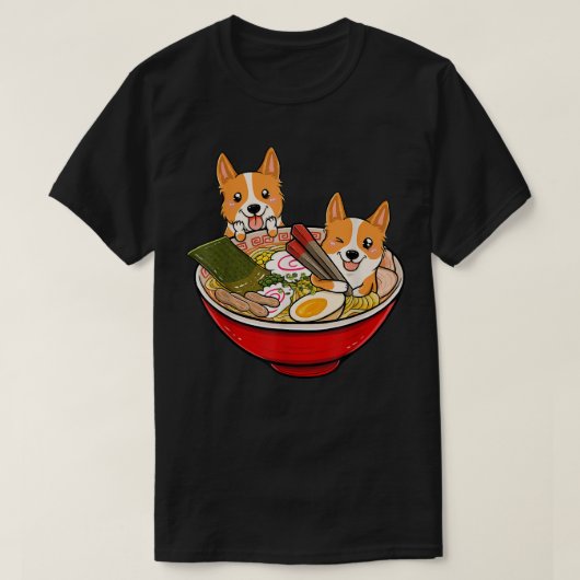 ラーメンコーギドッグ1153 Tシャツ (デザイン正面)