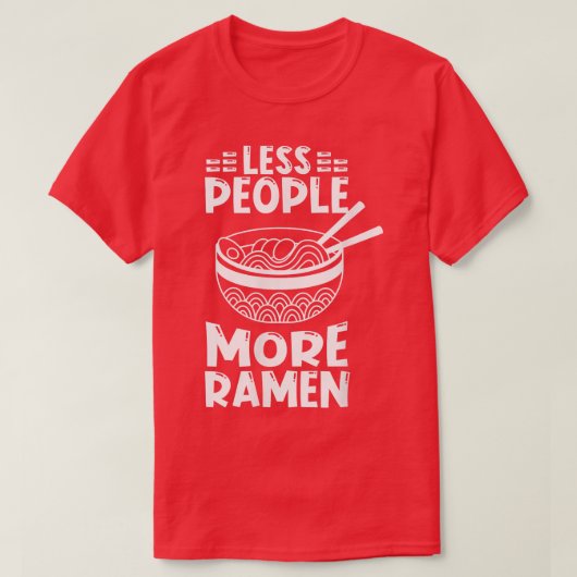 ラーメンジャパンかわいいラーメン1280 Tシャツ (デザイン正面)