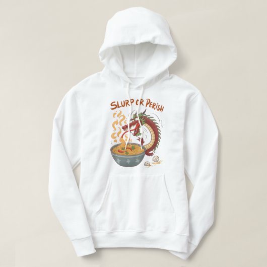 ラーメンドラゴンフューリー | スパイシーヌードル&スカルスチームT-S パーカ (デザイン正面)