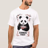 ラーメンパンダヌードルラバー Tシャツ (正面)